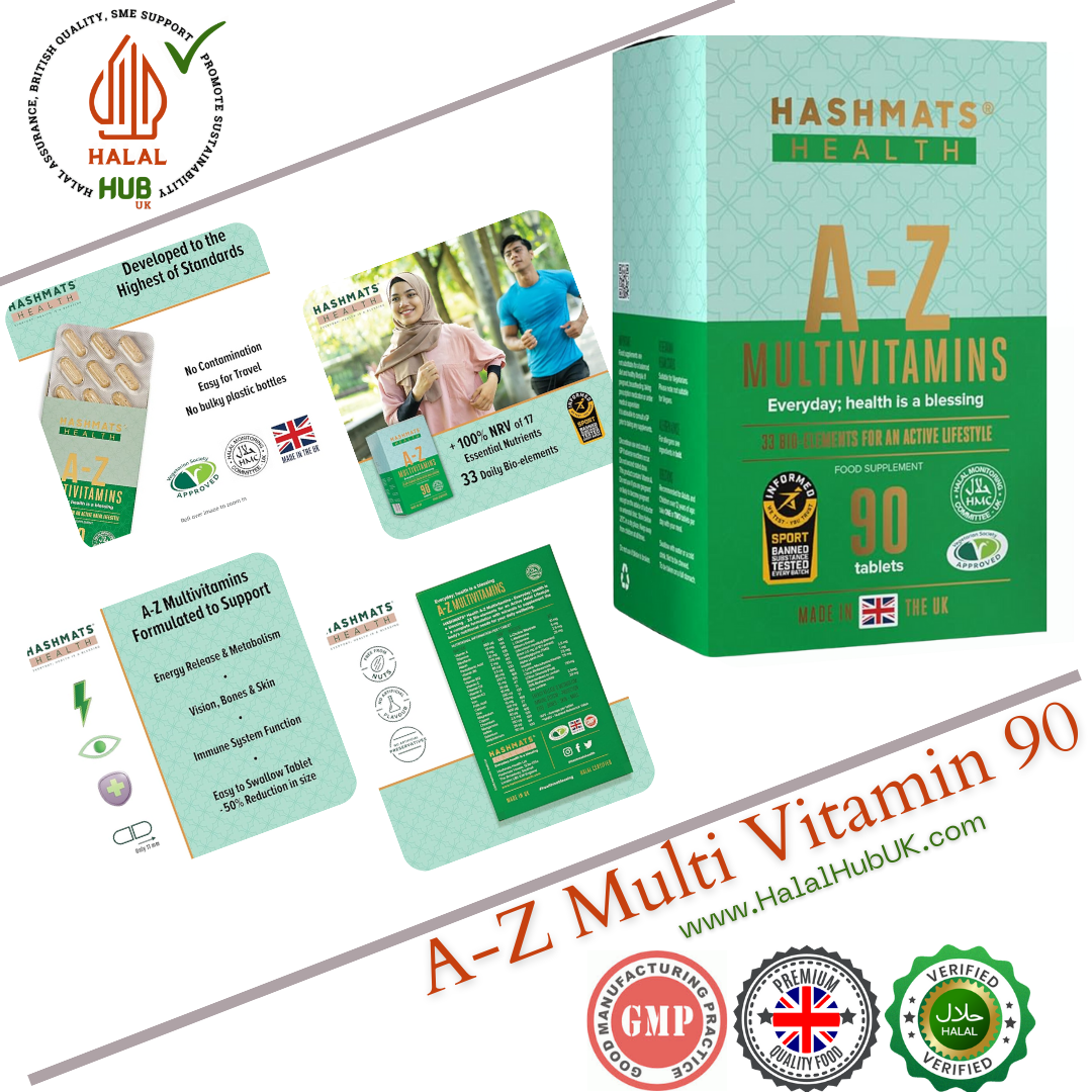 A-Z Multivitamins with 33 Bio-Elements (30 | 60| 90 Tablets) Supplement | UK Halal & Vegetarian Health